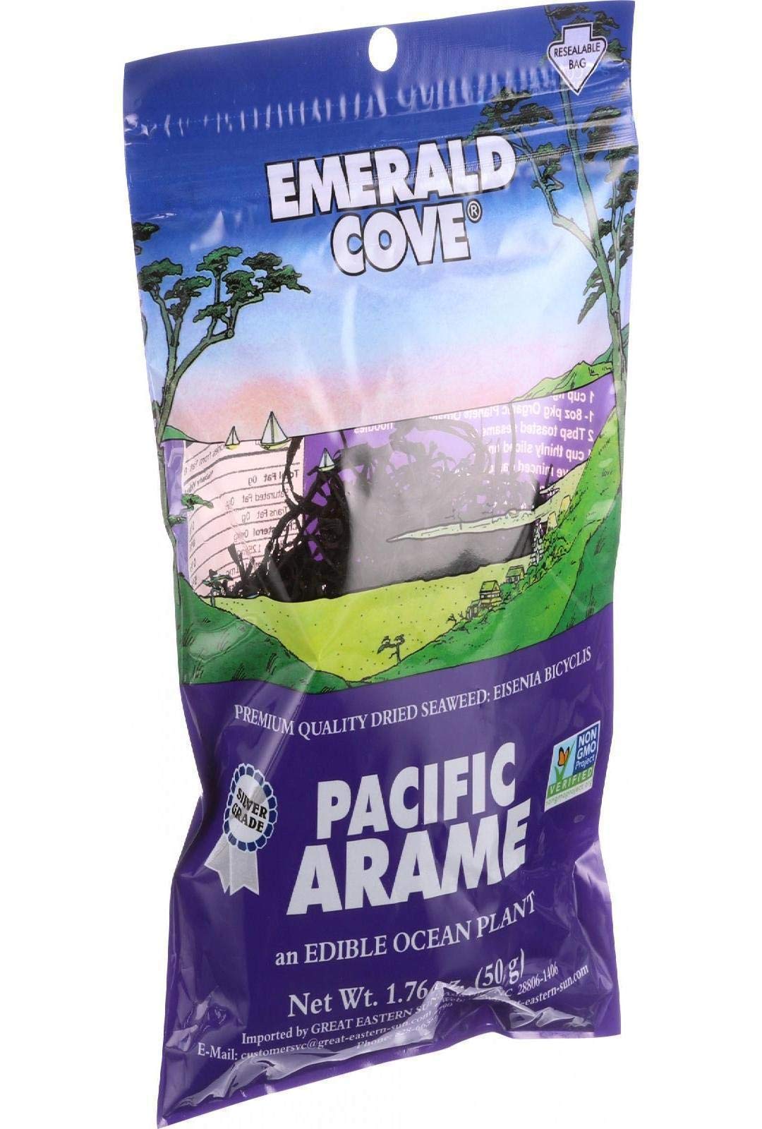 Emerald Cove Pacific Arame, Sea Vegetables, Silver Grade, 6 Count