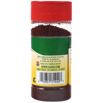 Sadaf Sumac Spice Ground - Pure Sumac Seasoning Powder - Kosher - Persian Spice - 2 Oz Bottle