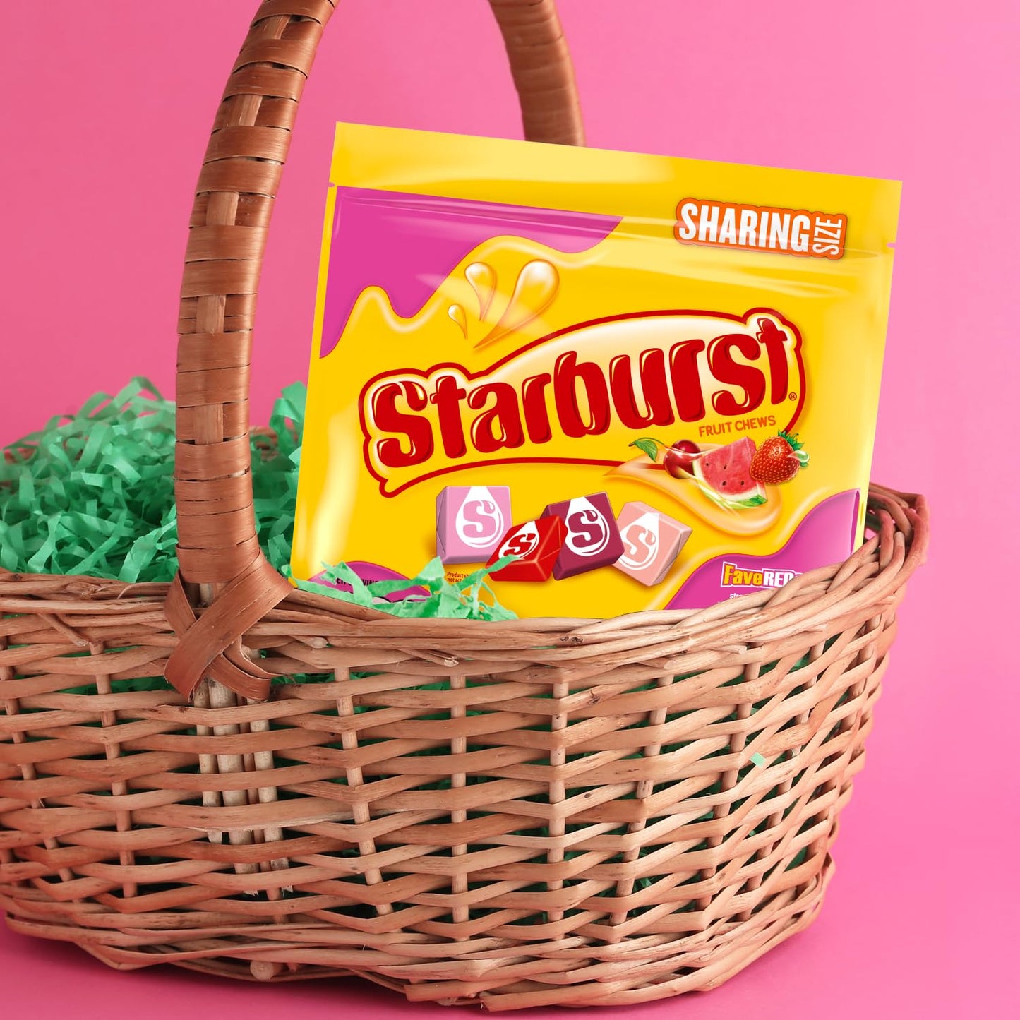 STARBURST FaveREDS Fruit Chews Chewy Candy, Sharing Size, 15.6 oz Bag