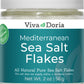 Viva Doria Mediterranean Sea Salt Flakes, 2 oz glass jar
