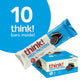 think! Protein Bars, High Protein Snacks, Gluten Free, Kosher Friendly, Cookies and Crme, Nutrition Bars, 2.1 Oz per Bar, 10 Cou