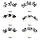 YCTHUNFISH 36 Pack Bridal Shower Cupcake Toppers Glitter Diamond Ring Black Bamboo Picks