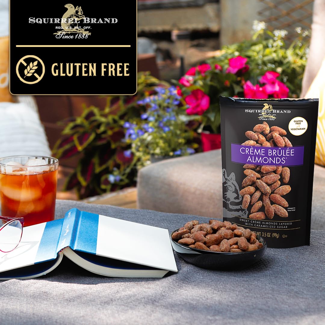 SQUIRREL BRAND Cr  me Brulee Almonds, 3.5 OZ