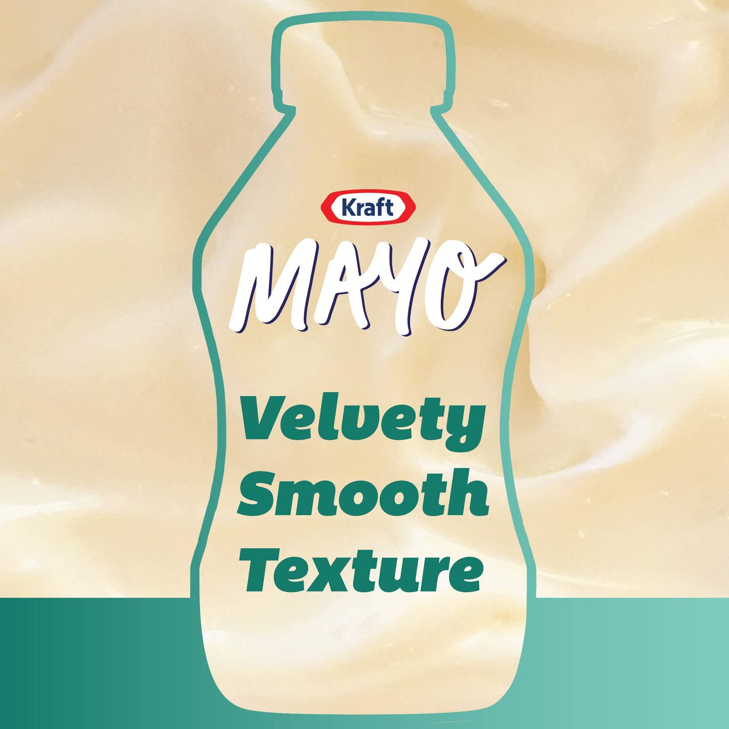 Kraft Real Mayo Creamy & Smooth Mayonnaise, 12 Fl Oz Bottle