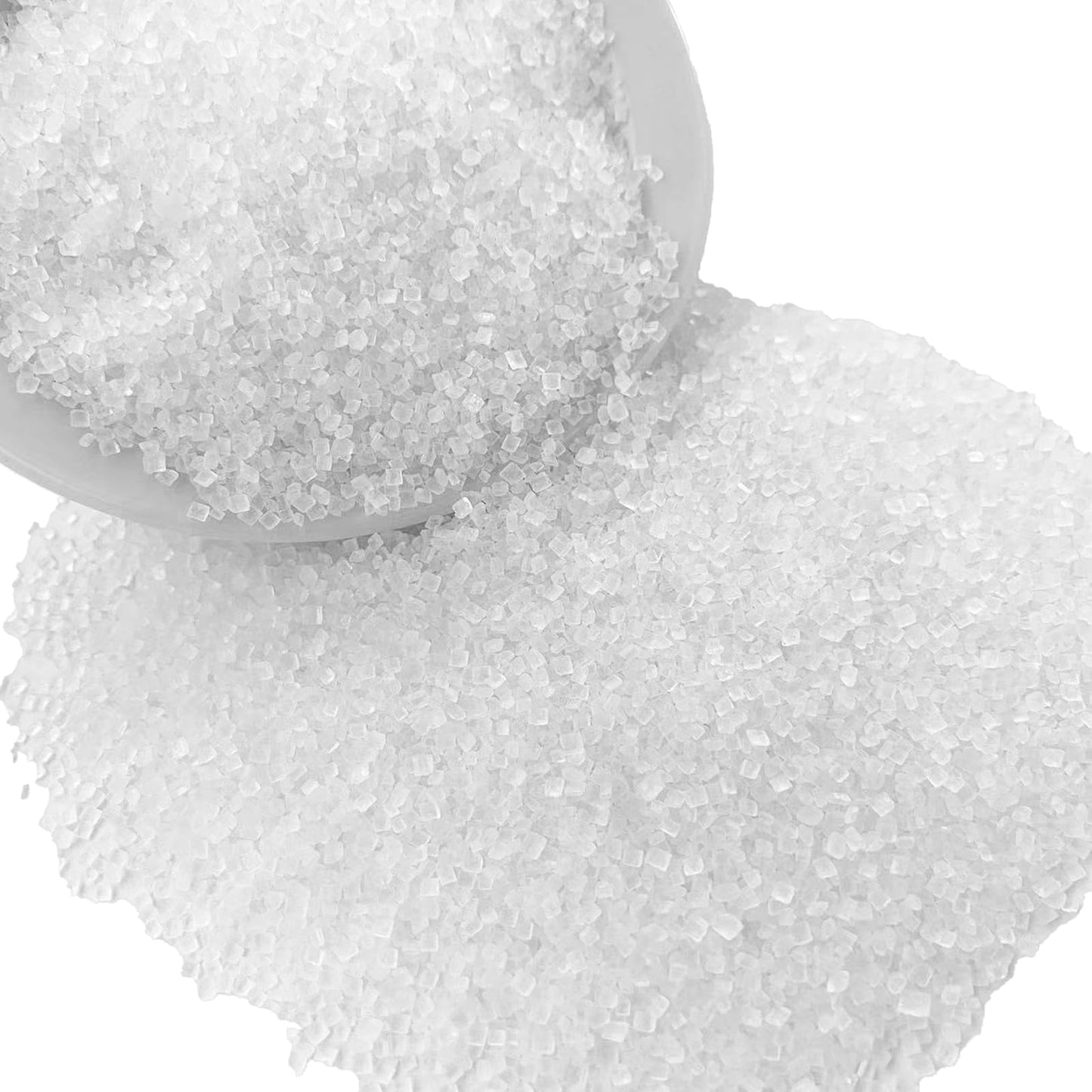 Sentovac White Sanding Sugar For Baking Edible Sparkling Sugar Sprinkles Coarse Sugar Crystals For Baking Topping Cake Cookie Cu