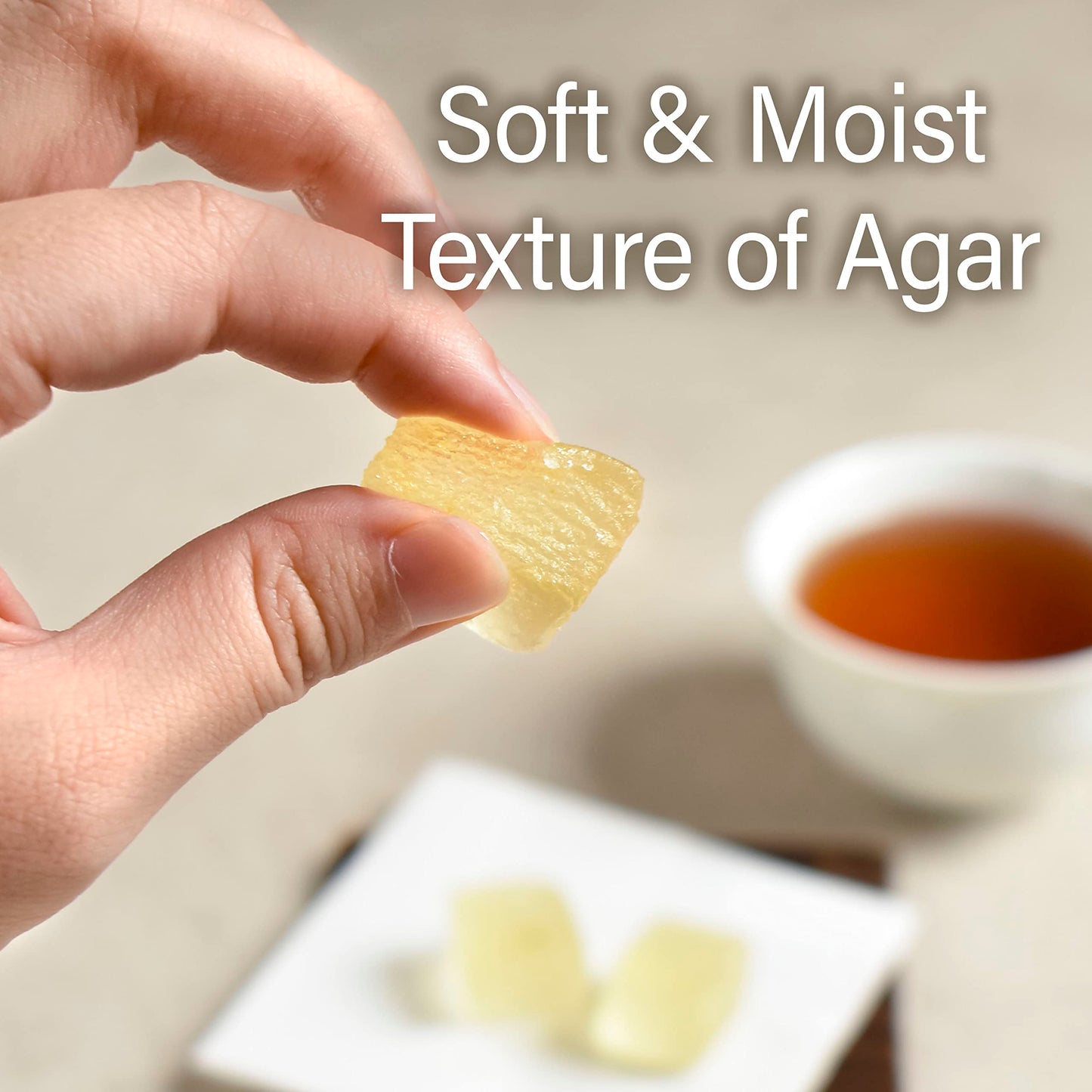Yuzu Mochi Candy - Citrus Japanese Sweets With Aromatic Flavor Of Kito Yuzu And Plant-Based Kanten Agar(300G)?Yamasan?