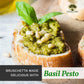 Frantoi Cutrera Basil Pesto Sauce, Creamy Italian Spread, 6.7 oz Jar, Pack of 4