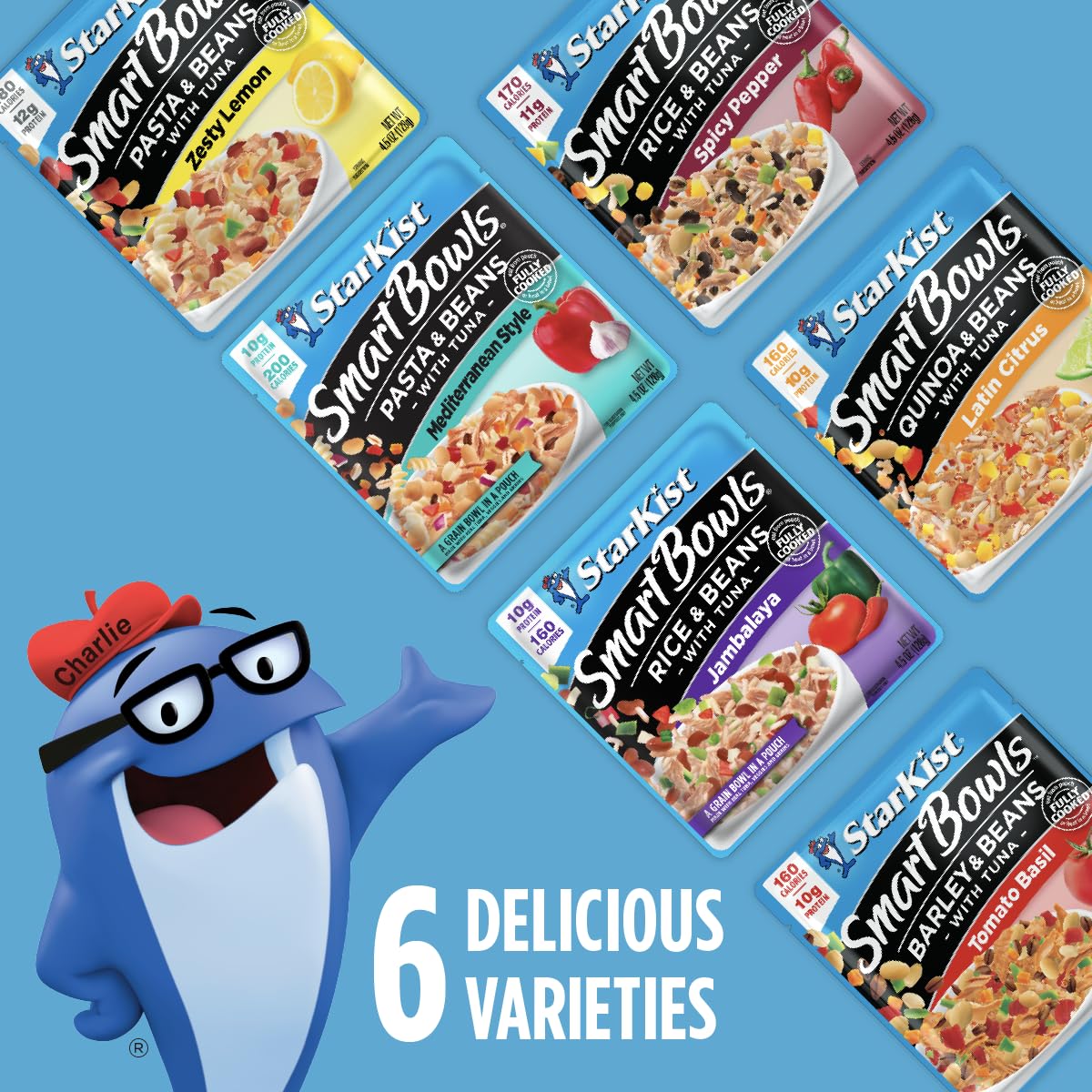 StarKist Smart Bowls Tuna, Pasta and Beans, Mediterranean Style, 4.5 oz Pouch