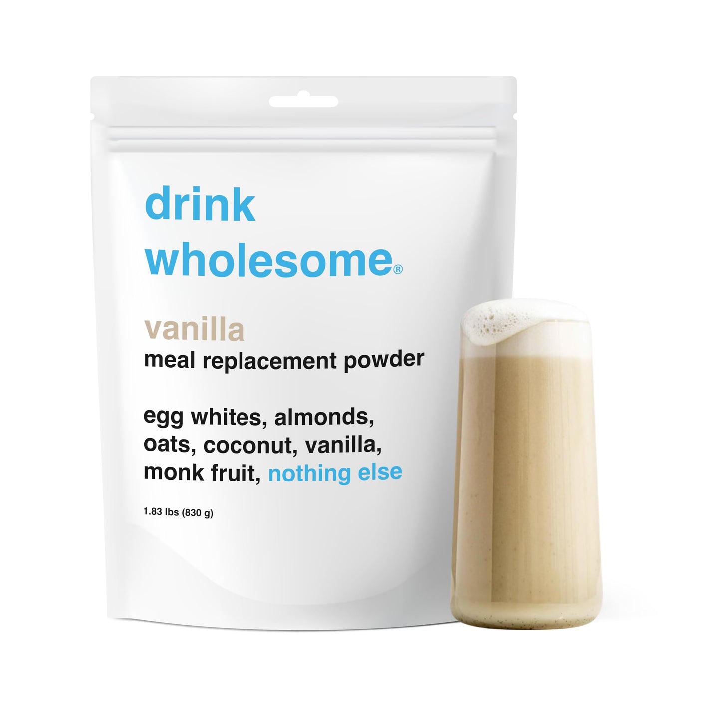 Drink Wholesome Vanilla Meal Replacement Powder | For Sensitive Stomachs | Easy To Digest | Gut Friendly | No Bloating | Dairy F