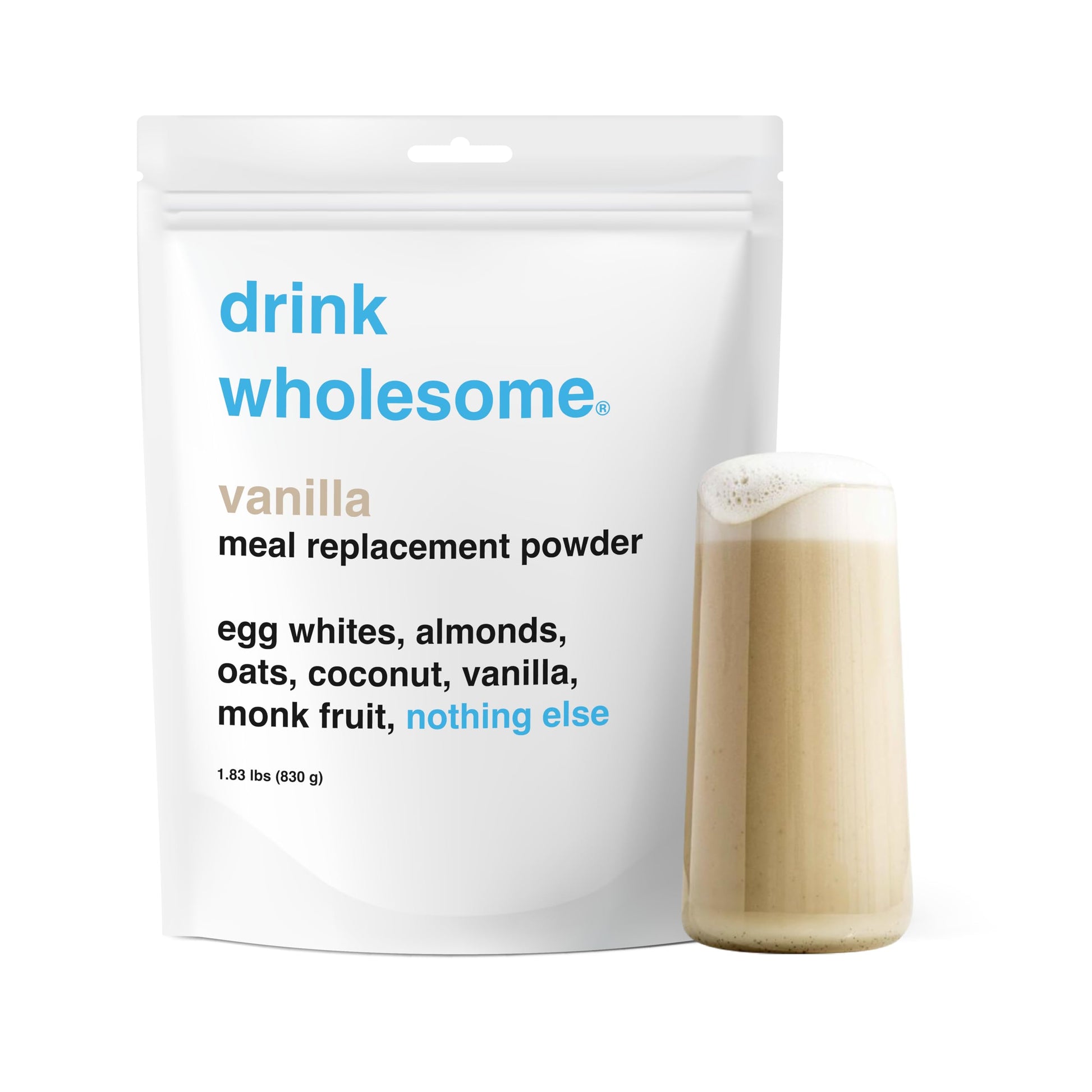Drink Wholesome Vanilla Meal Replacement Powder | For Sensitive Stomachs | Easy To Digest | Gut Friendly | No Bloating | Dairy F