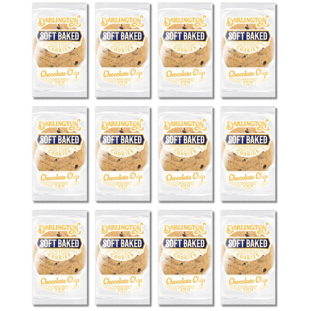 Soft Chocolate Chip Cookies Individually Wrapped  0.75 Oz Each | Shelf-Stable Chewy Cookies For Snacks  Lunches & Grab-And-Go | Ready To Eat  No Preservatives (Pack Of 12)