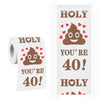 40Th Birthday Toilet Paper Gift For Men And Women Roll Prank Funny 40 Birthday Gag Gifts Novelty Toilet Paper Present For Family