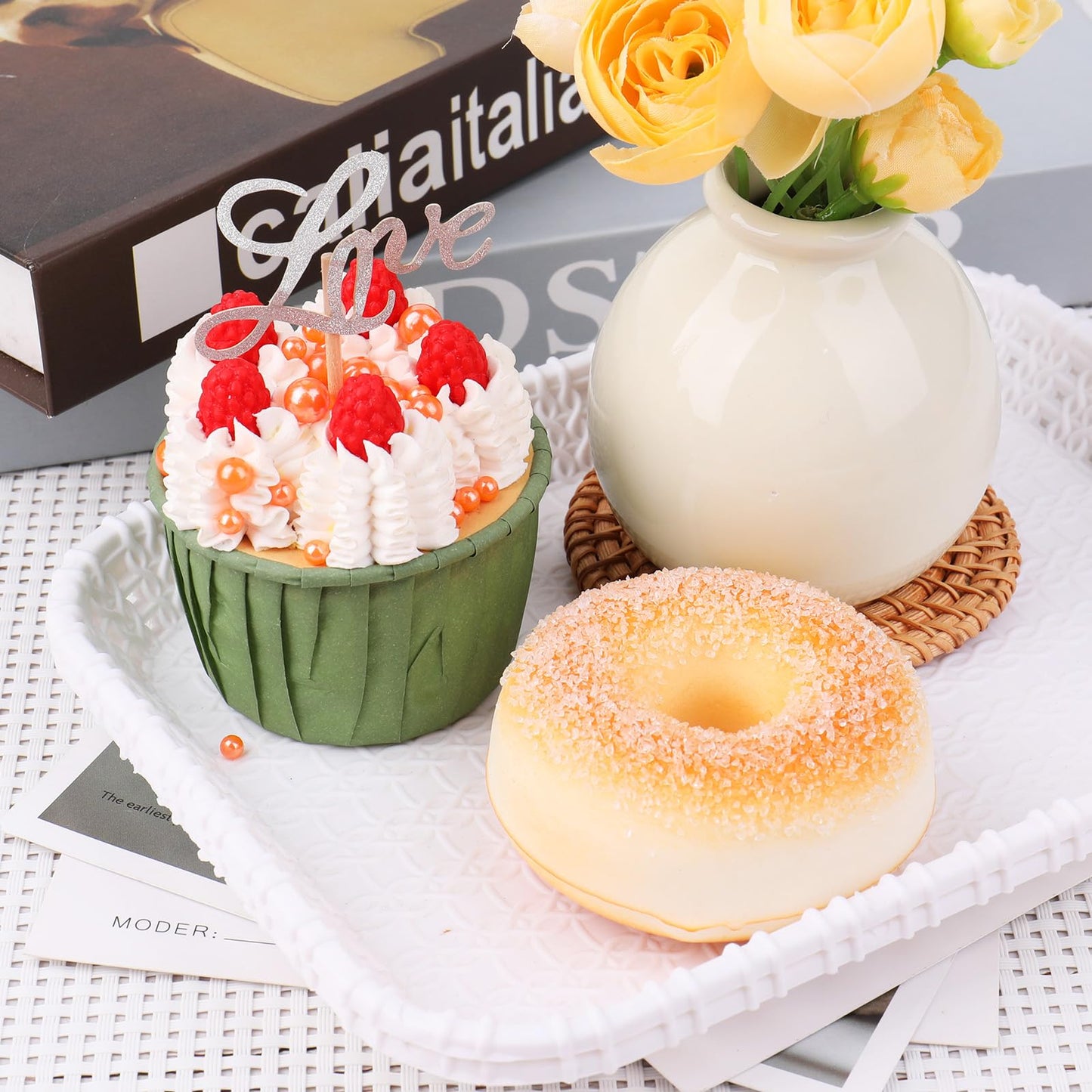 Sprinkles For Cake Decorating, 11Oz 6 Sizes Orange Pearl Sprinkles For Cake Cupcake Ice Cream Donuts Cookie Baking Toppings
