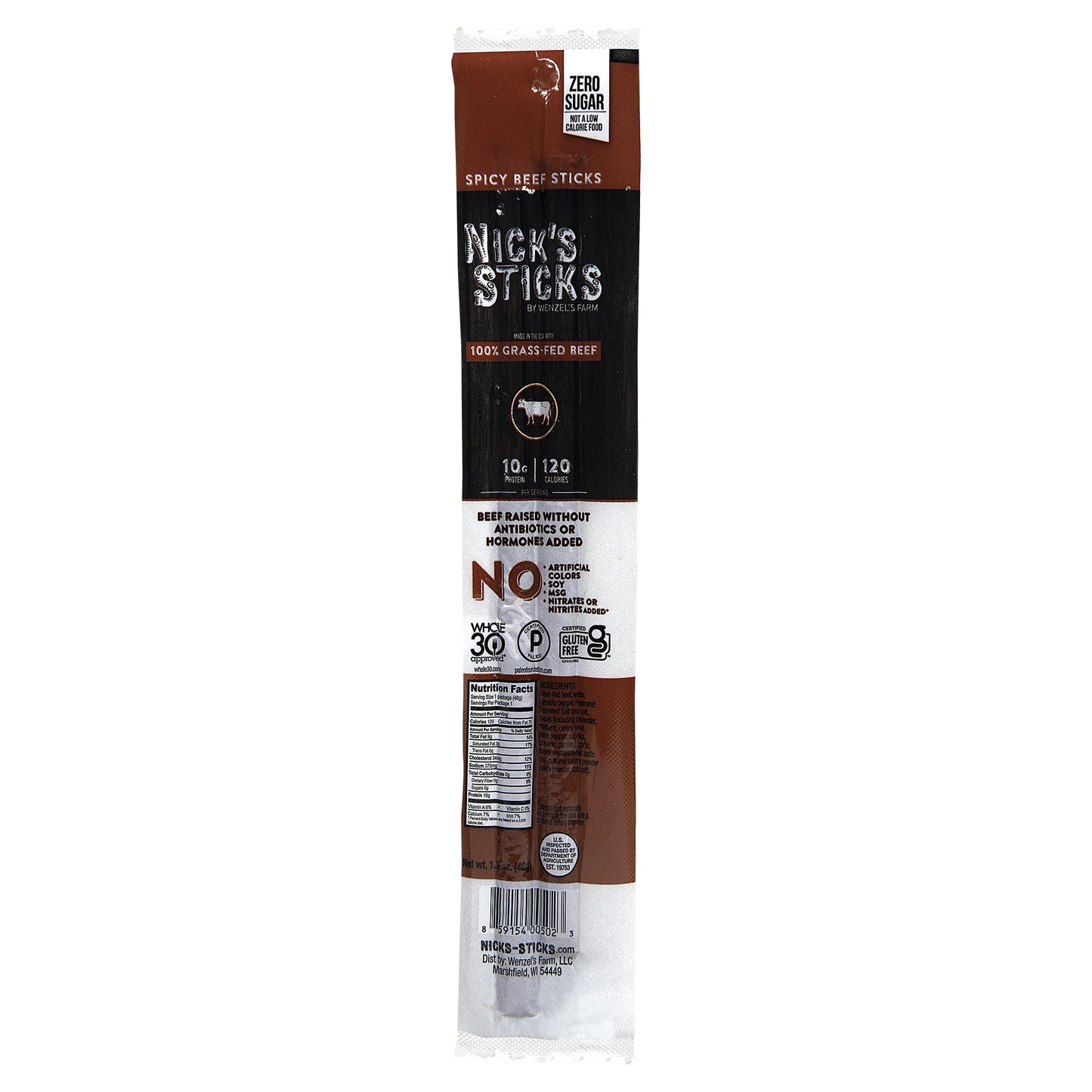 Nick'S Sticks | 100% Grass-Fed Beef, Free Range Turkey Stick, Variety Pack | Made In The Usa | Gluten Free | 3 Original Beef, 3