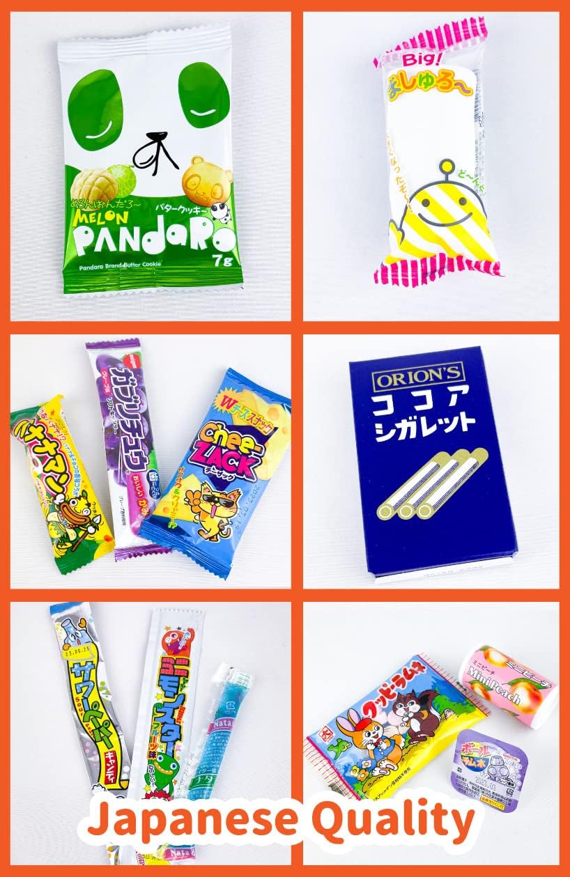 Otsumami Tokyo, Original Japanese Snacks Giftee Bag, Full Of Dagashi, Candy, Gummy, Marshmallows, Chips, Bubblegum, Weird Food J