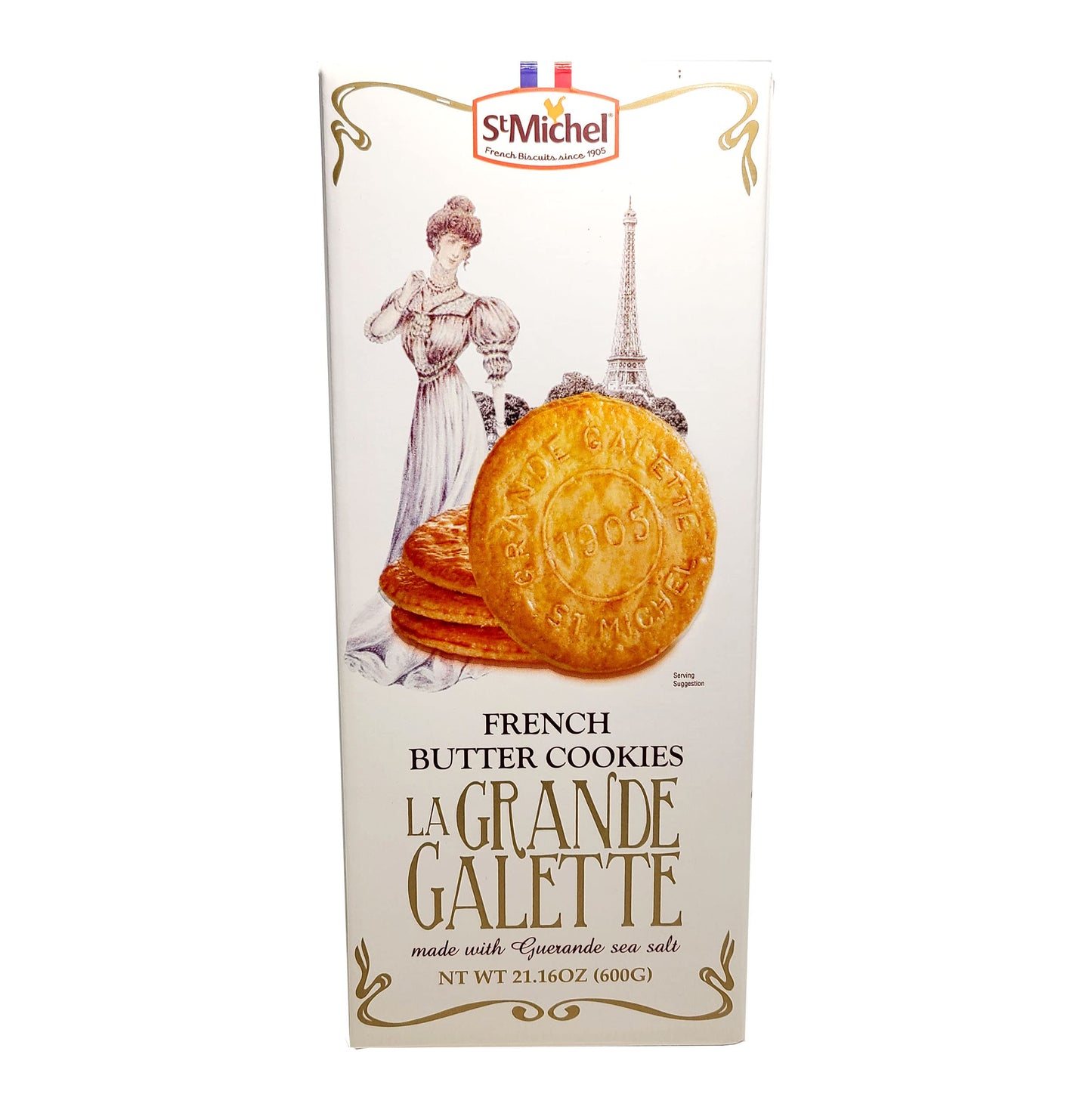 NANQUAN La Grande Galette French Butter Cookies - 4 Pack, 1.3 Pound