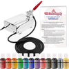 U.S. Cake Supply - Complete Cake Decorating Airbrush Kit With A Full Selection Of 12 Vivid Airbrush Food Colors - Decorate Cakes, Cupcakes, Cookies & Desserts