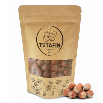 Tutafin Premium Raw Hazelnuts in Shell - Jumbo Whole Filberts, Fresh Harvested, Turkish Hazelnuts for Snacking & Baking - 8 oz (