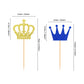 Ercadio 24 Pack Crown Cupcake Toppers Prince And Princes Royal Crown Cupcake Picks King Queen Crown Cupcake Decors For Prince Cr