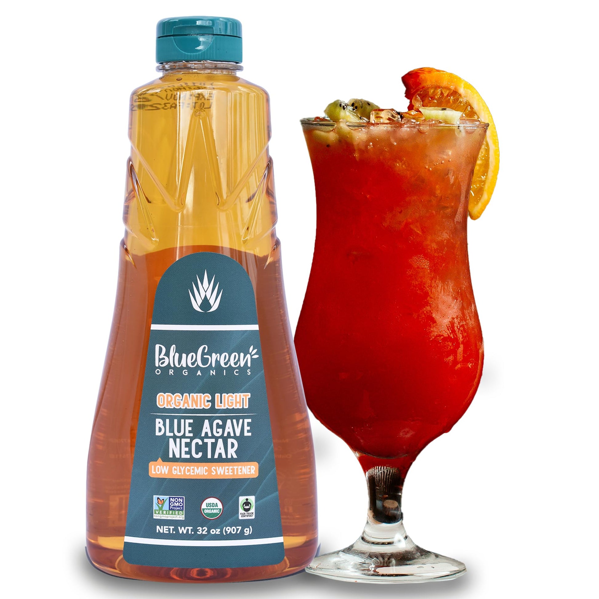 BLUE GREEN ORGANICS, Agave syrup, Gluten free, Vegan, Low Carb, Organic, Sweetener, cakes, coffees, pancakes or any baked good, 