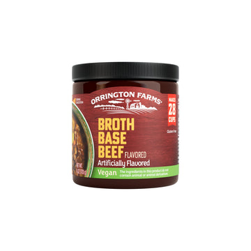 Orrington Farms Vegan Beef Flavored Broth Base, Bring Flavor to Your Favorite Soups & Stews, Gluten Free, Vegetarian Friendly, E