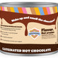 Crazy Cups Caffeinated Chocolate Souffle Hot Cocoa Mix - enhanced Coffee Substitute  12 Oz Canister for Hot Chocolate Lovers
