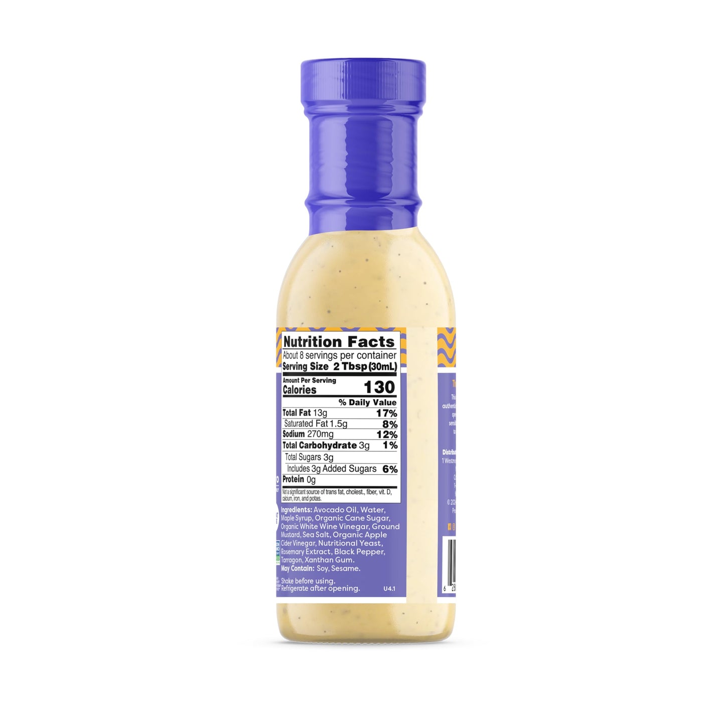 Fody Foods Vegan Maple Dijon Salad Dressing Pack Low Fodmap Certified, Sensitive Recipe, Keto, Gut & IBS Friendly, Non GMO, 8 Ou