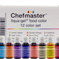 Chefmaster - Liqua-Gel Food Coloring - Fade Resistant Food Coloring - 12 Pack - Vibrant, Eye-Catching Colors, Easy-To-Blend Formula, Fade-Resistant