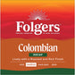 Folgers Colombian Decaf Coffee  Medium Roast  Keurig K-Cup pods  10 Count Box (Pack of 6)