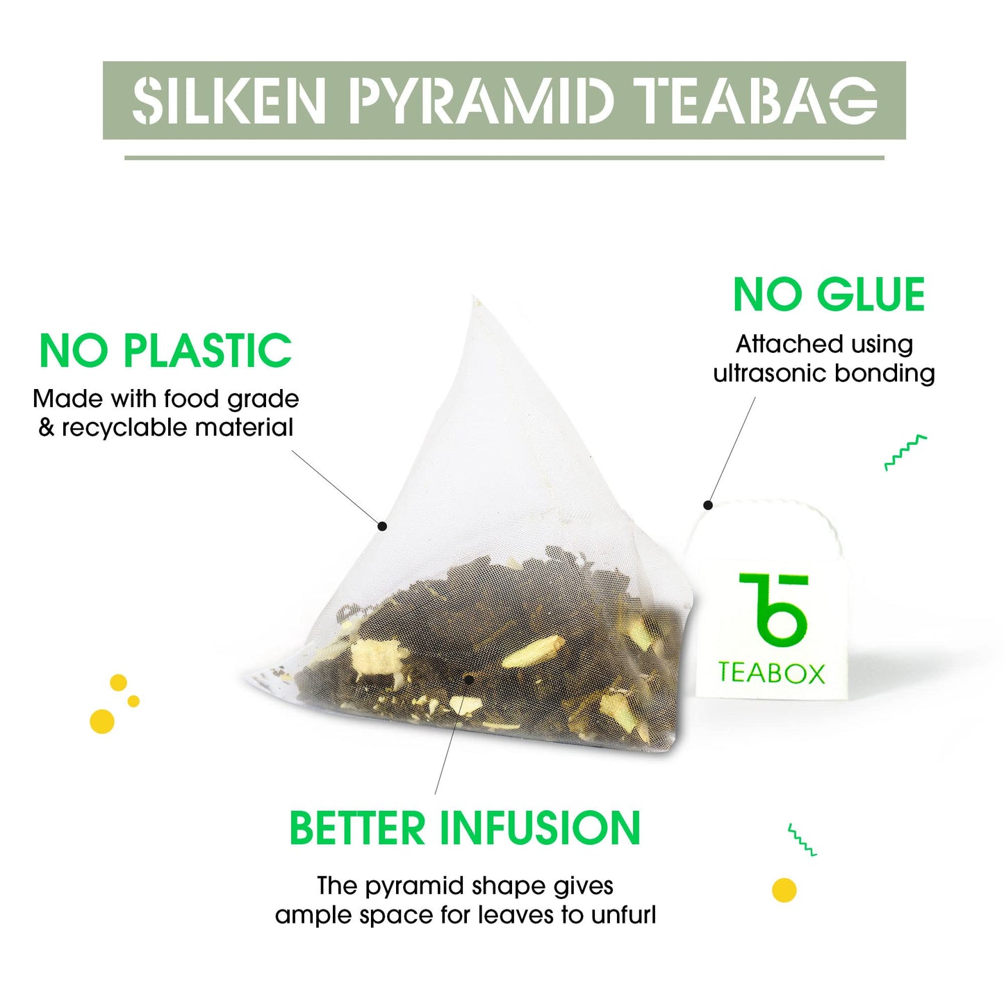 Teabox Organic Jasmine Green Tea 50 Teabags | Sourced From Madurai | For Calm Mind And Relaxation | Made With 100% Whole Leaf, N