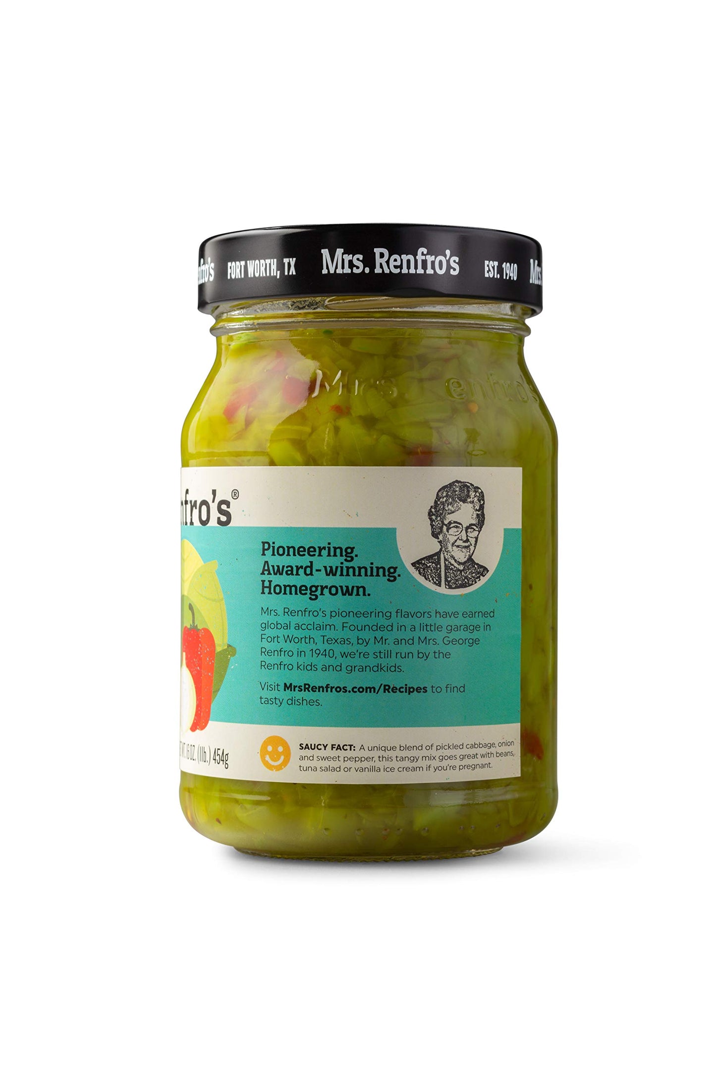Mrs. Renfro'S Mild Chow Chow | No Hfcs, 16-Oz Jar (Pack Of 4)