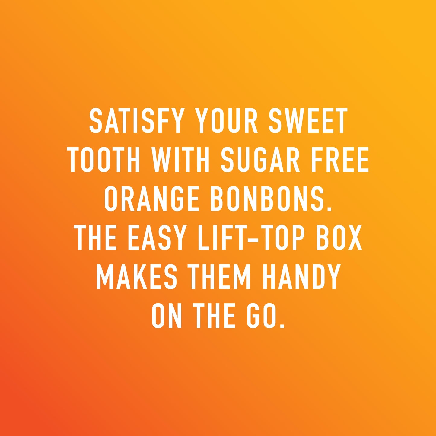 Swiss Imports Sugar Free Bonbons Hard Candy Drops, Orange, 1.4 Oz/40G Box, 9 Pack