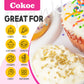 Cokoc Edible Sprinkles for Desserts, 4.05oz, Red White & Blue, Soft Jimmies for Ice Cream, Cakes, Cookies, Cupcakes