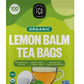 FGO Organic Lemon Balm Tea - Caffeine Free Herbal Tea Bags, 100 Count, Eco-Conscious Resealable Bag
