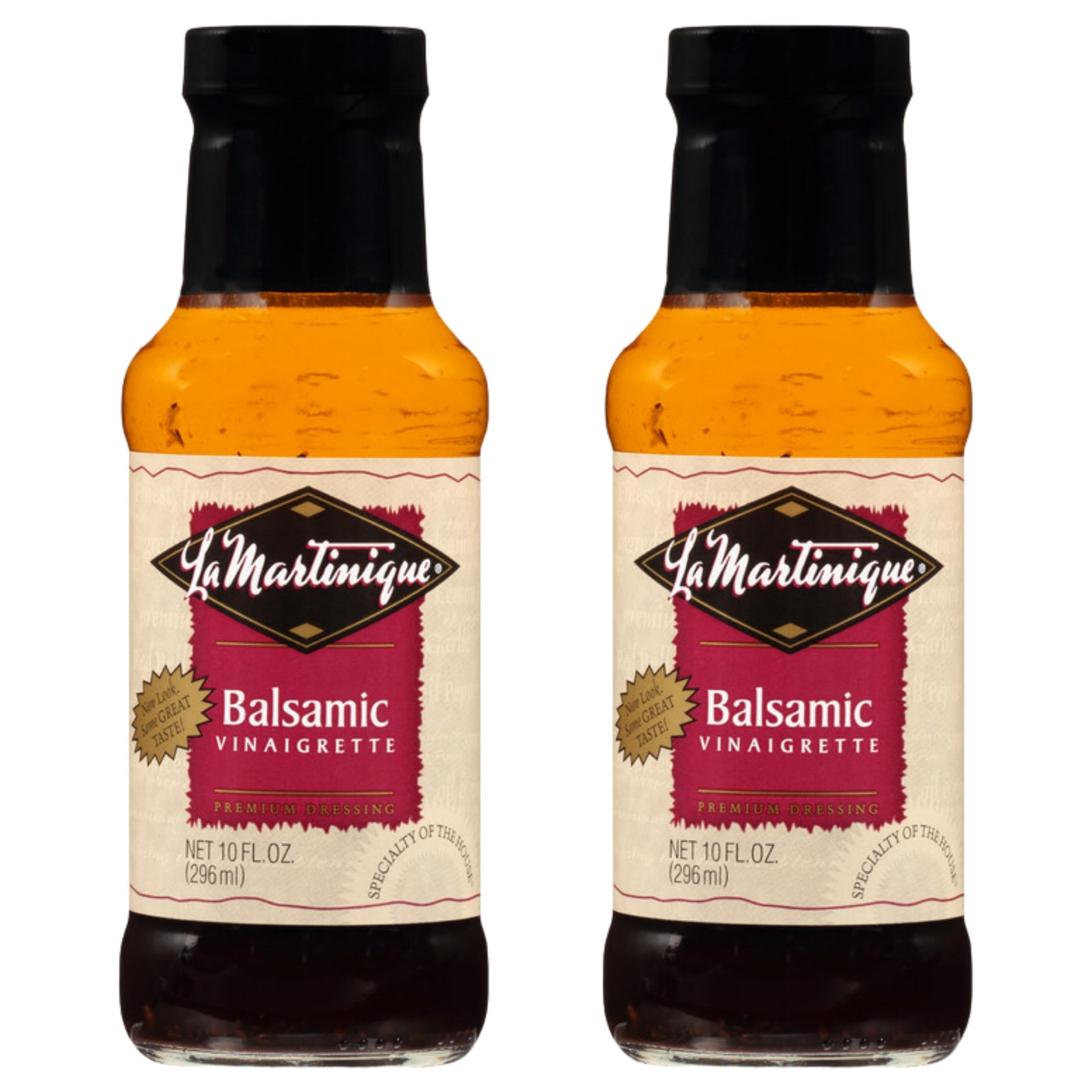 La Martinique Balsamic Vinaigrette Dressing 10 Ounce Bottle (Pack of 2)