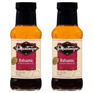 La Martinique Balsamic Vinaigrette Dressing 10 Ounce Bottle (Pack of 2)