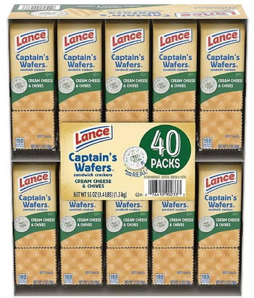 Lance Captain'S Wafers, Cream Cheese And Chives (40 Pk.)
