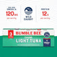 Bumble Bee Chunk Light Tuna in Water, 3 oz Cans (Pack of 3) - Wild Caught, 12g Protein, MSC Certified, Non-GMO, Gluten Free, Kos