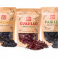 RICO RICO Dried Chile Peppers 3 Pack (12 Oz) - The Holy Trinity - Ancho, Guajillo & Pasilla Chiles for Authentic Mexican Recipes