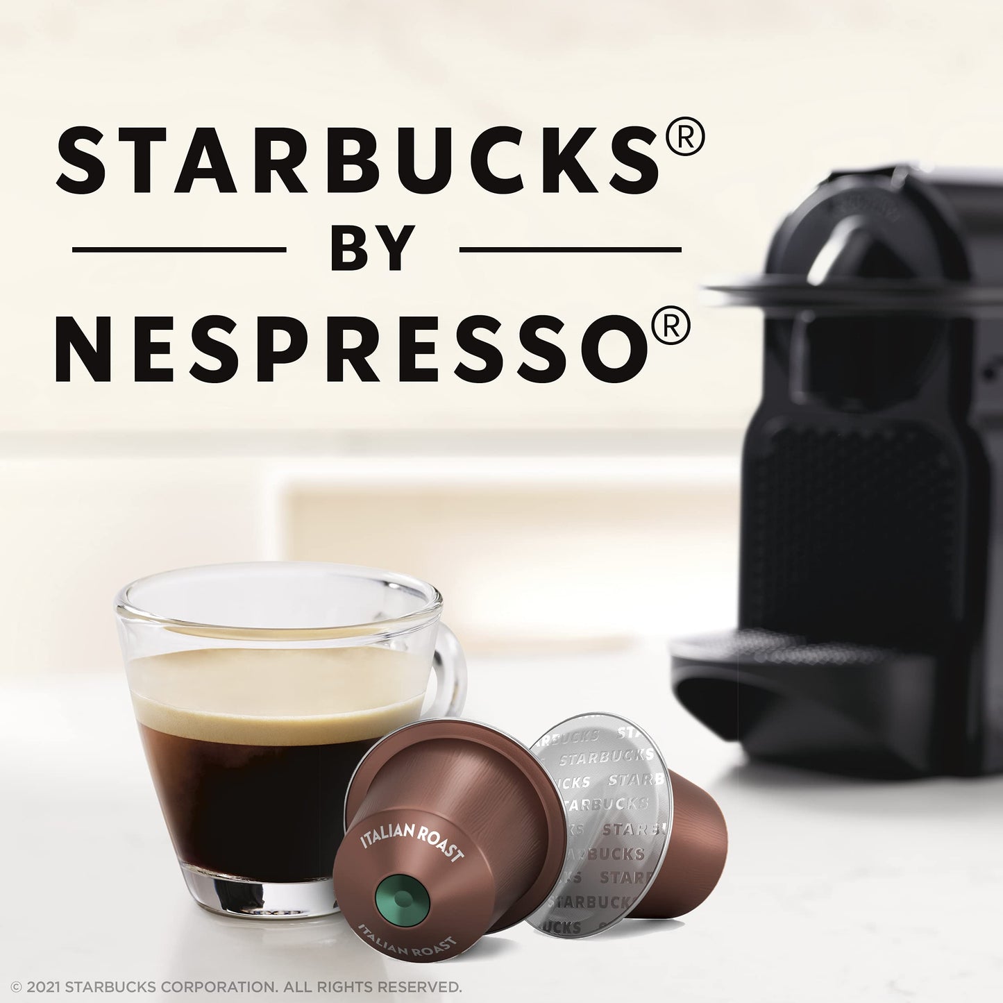 Starbucks Espresso Pods, Dark Roast, 50-count, Original Line, Model 77S460