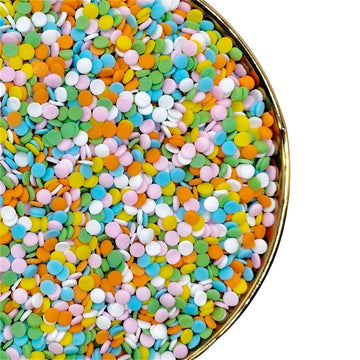 NIPEOR Rainbow Sprinkles Confetti Sprinkles 3.53oz/100gEdible Sprinkle Topping Confetti Sprinkles, Round Sprinkles for Cake Deco