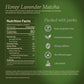 Clevr Blends Organic Honey Lavender Matcha SuperLatte  Instant Ceremonial Grade  Superfood Powder Blend  Oat Milk  Lion Mane  Reishi Mushroom  Coconut Cream  Ashwagandha  Serve Hot or Iced (14 Lattes)