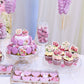 40 Pack Edible Flower Cupcake Toppers Spring Bridal Engagement Baby Shower Birthday Party Cupcake Picks Anniversary Party Decora
