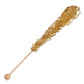 Candy Envy - Happy New Year Rock Candy Sugar Sticks - 10 Indiv. Wrapped - Gold, Black, White