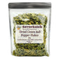 SavorSatch Dried Green Bell Pepper Flakes - 8oz Resealable Pouch | Dehydrated, Diced, Certified Kosher, Non-GMO | Perfect for Co