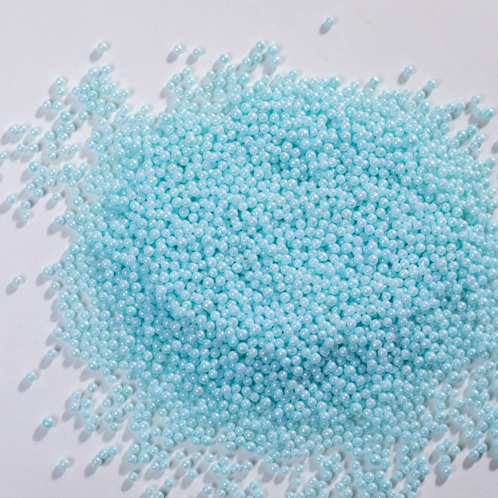 Blue sprinkles Edible Pearl 130g 4.6OZ,Cake Dessert sprinkles,Cookie sprinkles,Sugar Pearl, Edible Candy Pearls for Cake Cupcake