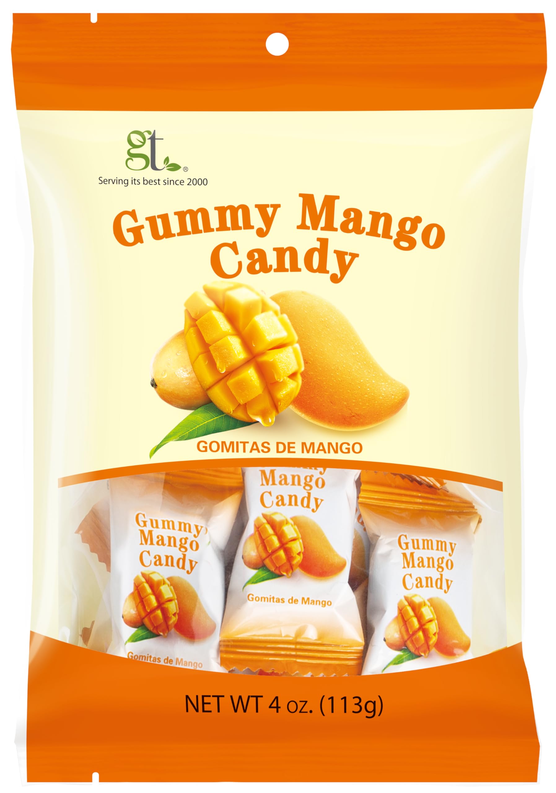 Gt Gummy Mango Candy, 4 Ounce Bag (1-Pack)