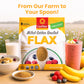 CanMar Ground Milled Golden Roasted Organic Flaxseed, 42 oz - Vegan, Non-GMO, Gluten Free - Flaxseed Meal with Omega-3, Fiber -
