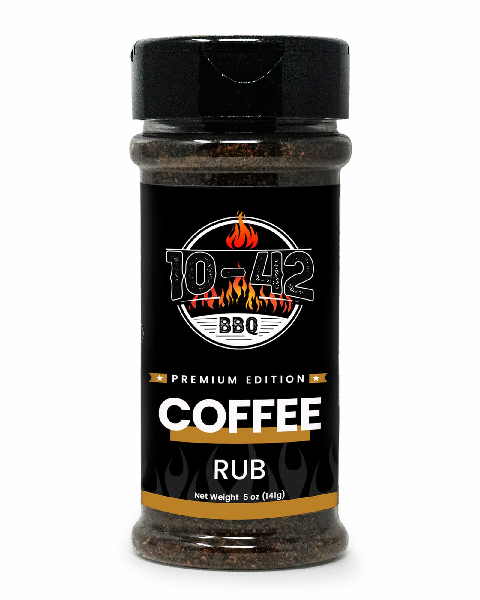 Five Star Seasonings BBQ Coffee Meat Rub, NO MSG, Low Sodium, 5 oz