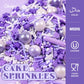 Purple Sprinkles For Cake Decorating 4.23Ounce - Sugar Mix Contains Star & Pearl Sprinkles For Cupcake Toppers, Ice Cream, Candy